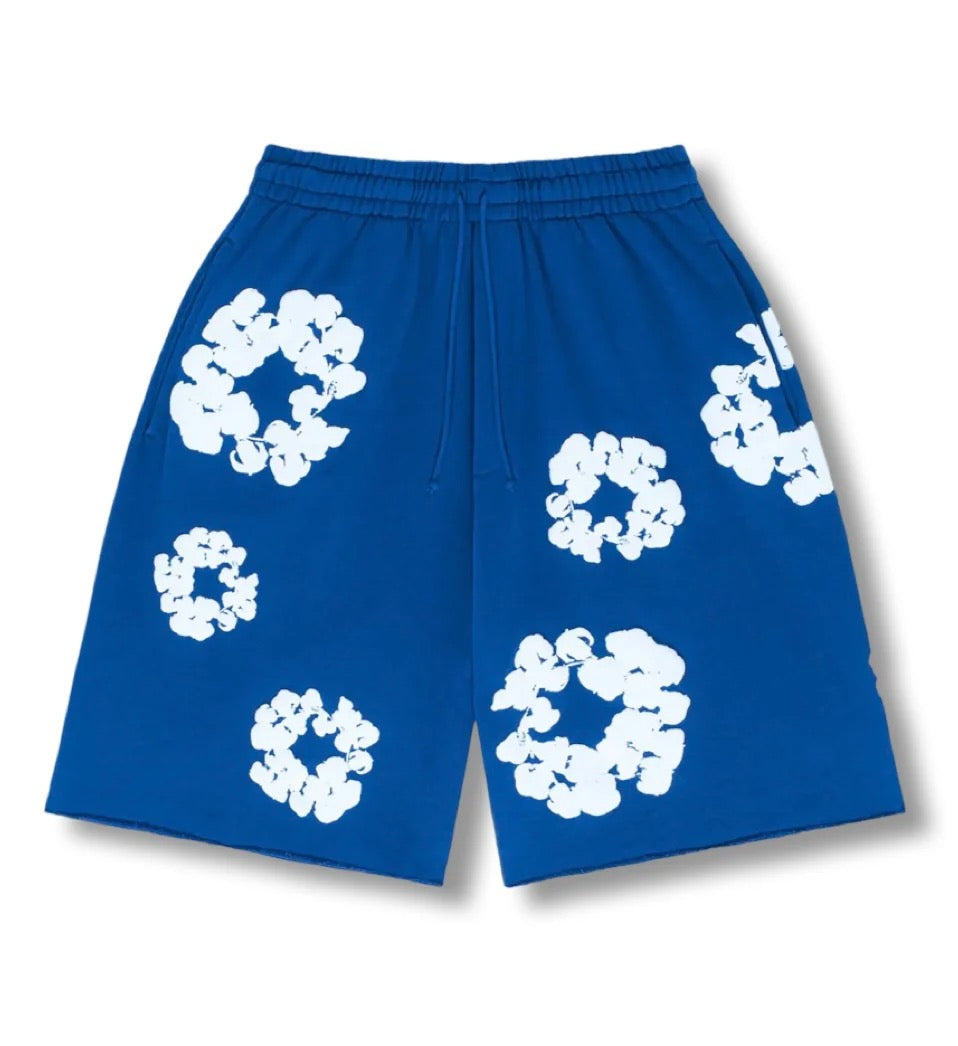 "Flower" Shorts Blue