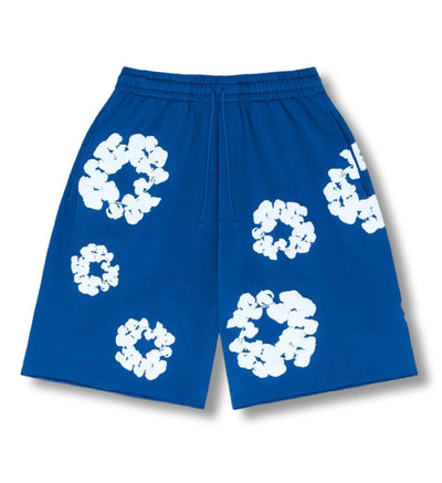 "Flower" Shorts Blue