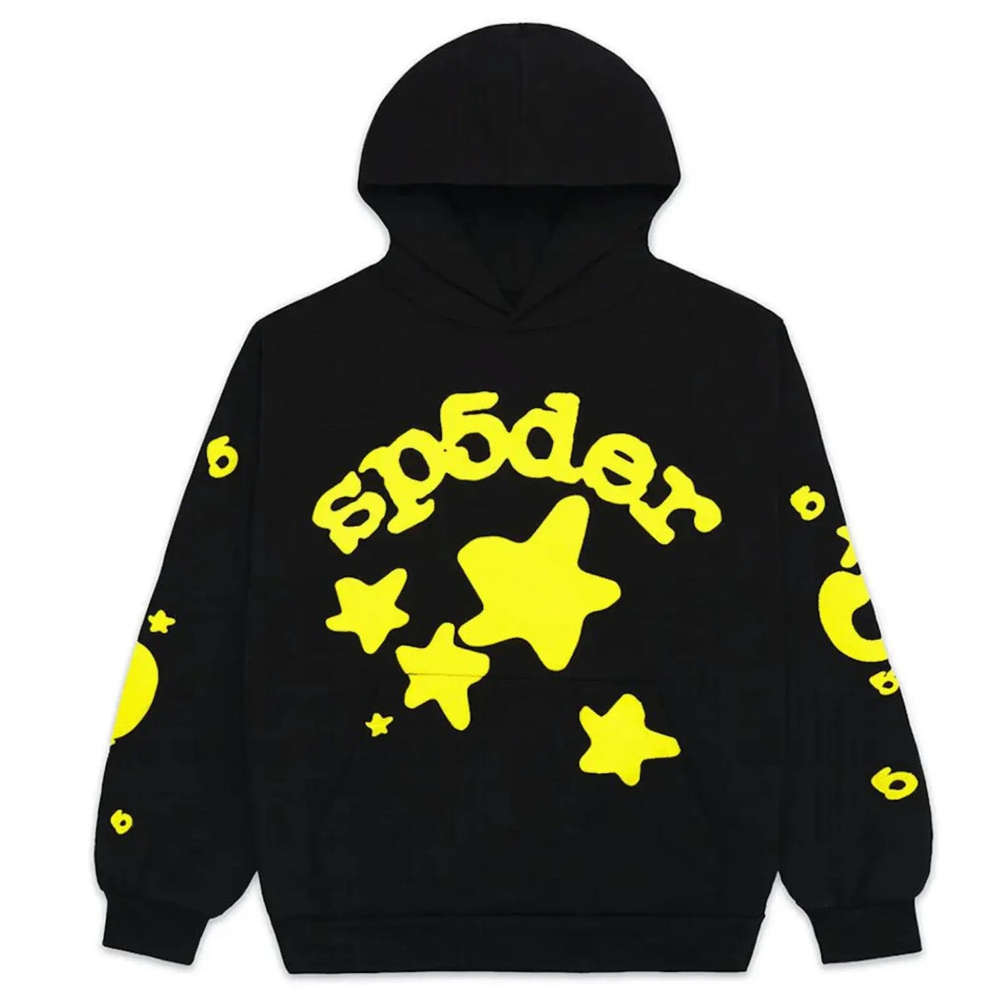 "Sp5der" Hoodie Black/Yellow